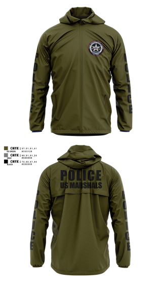 Windbreaker, US Marshals PNVOTF, Police, Teamtime, Team time, sublimation, custom sports apparel, team uniforms, spirit wear, spiritwear, sports uniforms, custom shirts, team store, custom team store, fundraiser sports, apparel fundraiser