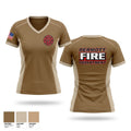 Dermott Fire Department Women's Short Sleeve V-neck Shirt - 1