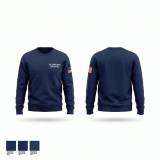 Crew Neck Sweatshirt, B.Y.E. AMBULANCE SERVICE INC., EMS/EMT, Teamtime, Team time, sublimation, custom sports apparel, team uniforms, spirit wear, spiritwear, sports uniforms, custom shirts, team store, custom team store, fundraiser sports, apparel fundraiser
