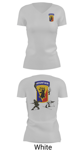 Womens Short Sleeve Vneck Shirt, 86th IBCT, Army, Teamtime, Team time, sublimation, custom sports apparel, team uniforms, spirit wear, spiritwear, sports uniforms, custom shirts, team store, custom team store, fundraiser sports, apparel fundraiser