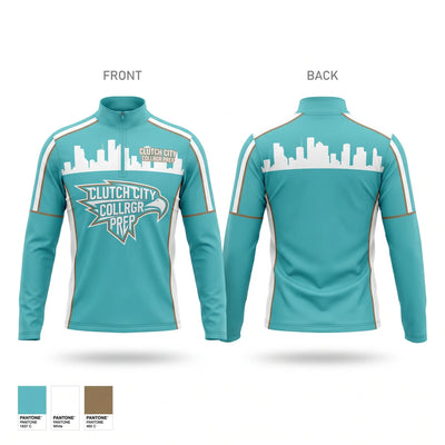 ClutchCity Collrgr Prep Quarter Zip Jacket - 1