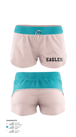 Womens Soccer Shorts, Eagles, Women's Soccer, Teamtime, Team time, sublimation, custom sports apparel, team uniforms, spirit wear, spiritwear, sports uniforms, custom shirts, team store, custom team store, fundraiser sports, apparel fundraiser