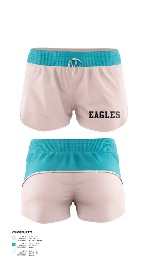 Womens Soccer Shorts, Eagles, Women's Soccer, Teamtime, Team time, sublimation, custom sports apparel, team uniforms, spirit wear, spiritwear, sports uniforms, custom shirts, team store, custom team store, fundraiser sports, apparel fundraiser