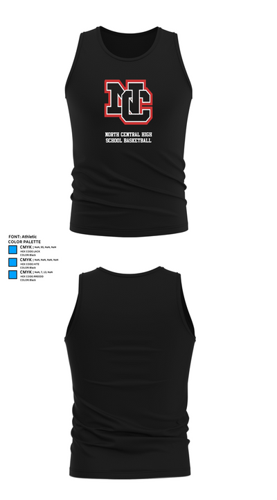 North Central High School Basketball 21747682 Tank Top - 32
