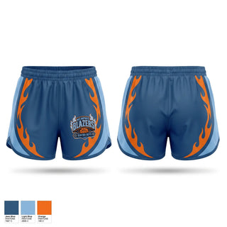 Womens Shorts, Memphis Blazers, Men's Basketball, Teamtime, Team time, sublimation, custom sports apparel, team uniforms, spirit wear, spiritwear, sports uniforms, custom shirts, team store, custom team store, fundraiser sports, apparel fundraiser