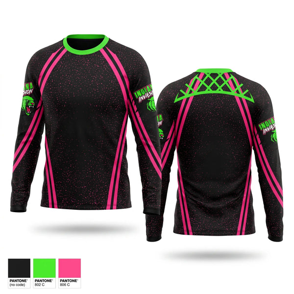 Long Sleeve Performance Shirt, Indiana Invasion Inc., Cheer, Teamtime, Team time, sublimation, custom sports apparel, team uniforms, spirit wear, spiritwear, sports uniforms, custom shirts, team store, custom team store, fundraiser sports, apparel fundraiser