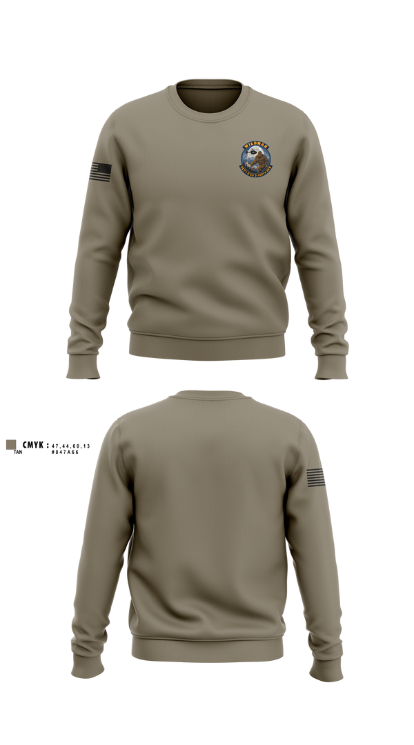 Crew Neck Sweatshirt, 3-140th, National Guard, Teamtime, Team time, sublimation, custom sports apparel, team uniforms, spirit wear, spiritwear, sports uniforms, custom shirts, team store, custom team store, fundraiser sports, apparel fundraiser