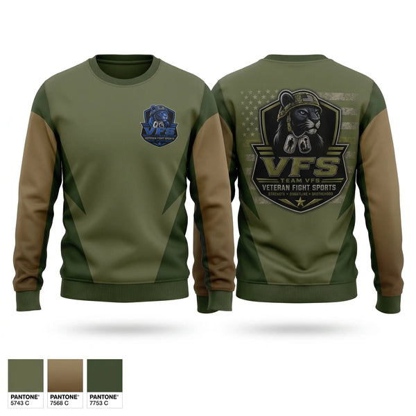 Crew Neck Sweatshirt, Veteran Fight Sports, , Teamtime, Team time, sublimation, custom sports apparel, team uniforms, spirit wear, spiritwear, sports uniforms, custom shirts, team store, custom team store, fundraiser sports, apparel fundraiser