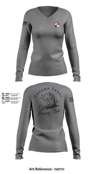 Womens Long Sleeve Vneck Shirt, 319th IEW, , Teamtime, Team time, sublimation, custom sports apparel, team uniforms, spirit wear, spiritwear, sports uniforms, custom shirts, team store, custom team store, fundraiser sports, apparel fundraiser