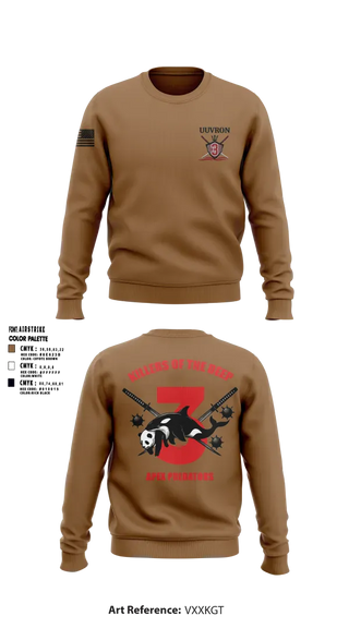 Crew Neck Sweatshirt, UUVRON THREE, Navy, Teamtime, Team time, sublimation, custom sports apparel, team uniforms, spirit wear, spiritwear, sports uniforms, custom shirts, team store, custom team store, fundraiser sports, apparel fundraiser