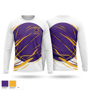 Long Sleeve Performance Shirt, Escalon Cougars, Men's Basketball, Teamtime, Team time, sublimation, custom sports apparel, team uniforms, spirit wear, spiritwear, sports uniforms, custom shirts, team store, custom team store, fundraiser sports, apparel fundraiser