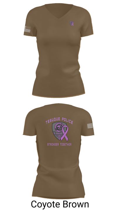 Tesuque Police Dept 47912639 Women's Short Sleeve V-neck Shirt - 8