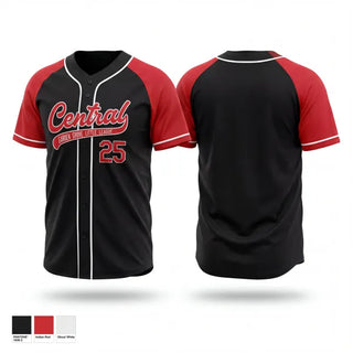Full Button Baseball Jersey, CGGLL, Baseball, Teamtime, Team time, sublimation, custom sports apparel, team uniforms, spirit wear, spiritwear, sports uniforms, custom shirts, team store, custom team store, fundraiser sports, apparel fundraiser