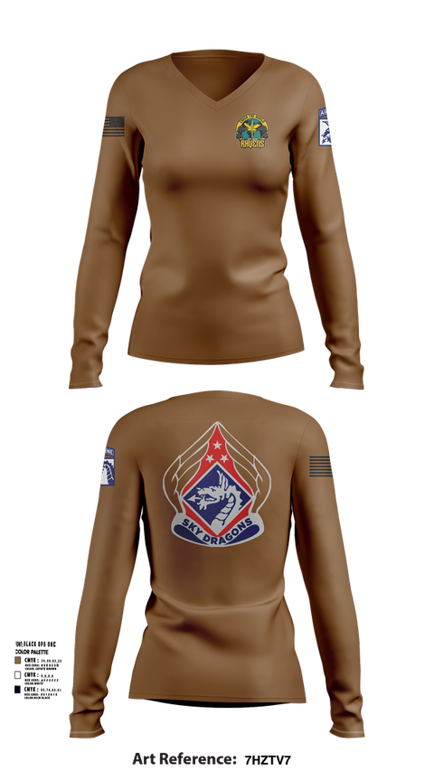 Womens Long Sleeve Vneck Shirt, 22 MPAD, , Teamtime, Team time, sublimation, custom sports apparel, team uniforms, spirit wear, spiritwear, sports uniforms, custom shirts, team store, custom team store, fundraiser sports, apparel fundraiser