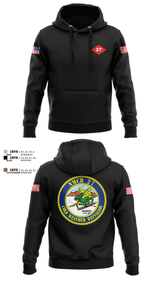 Hoodie, NMCB  27, Navy, Teamtime, Team time, sublimation, custom sports apparel, team uniforms, spirit wear, spiritwear, sports uniforms, custom shirts, team store, custom team store, fundraiser sports, apparel fundraiser