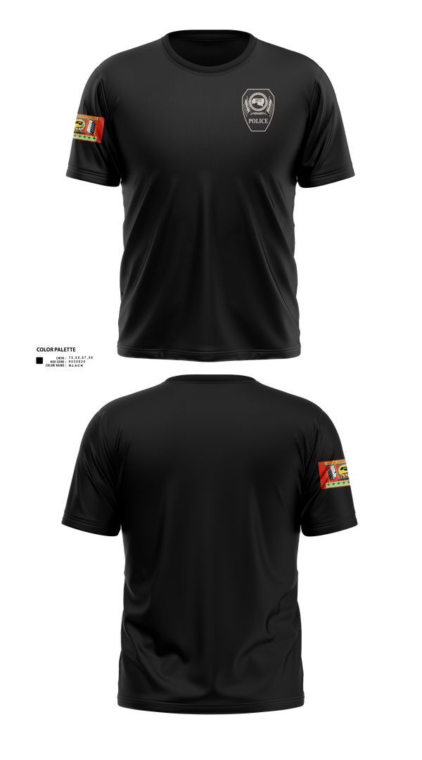 Short Sleeve Performance Shirt, Colville Tribal Police, Police, Teamtime, Team time, sublimation, custom sports apparel, team uniforms, spirit wear, spiritwear, sports uniforms, custom shirts, team store, custom team store, fundraiser sports, apparel fundraiser