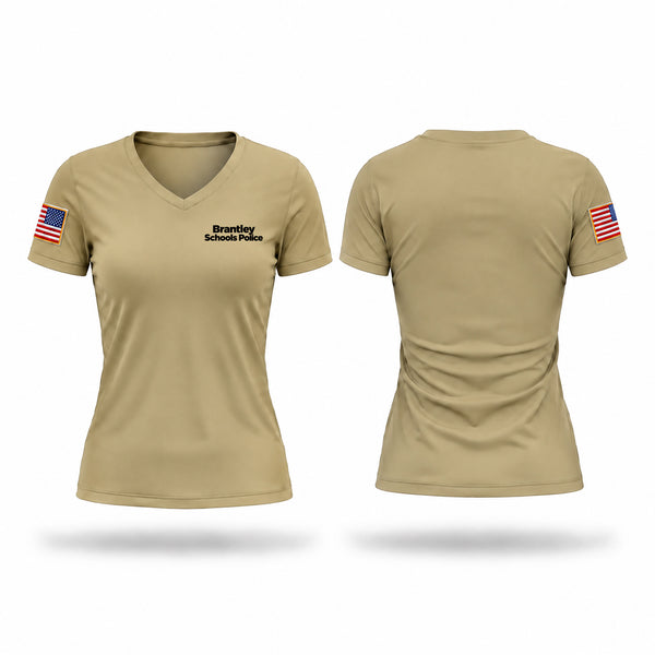 Brantley Schools Police Women's Short Sleeve V-neck Shirt - 1