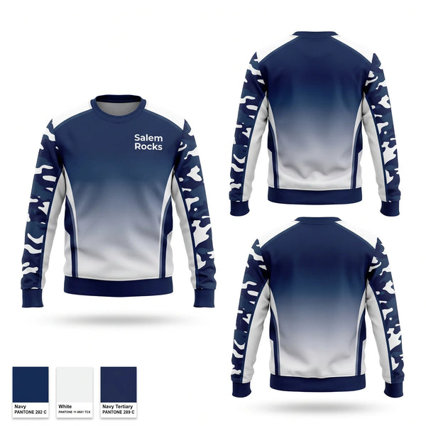 Crew Neck Sweatshirt, Salem Rocks, Swimming, Teamtime, Team time, sublimation, custom sports apparel, team uniforms, spirit wear, spiritwear, sports uniforms, custom shirts, team store, custom team store, fundraiser sports, apparel fundraiser