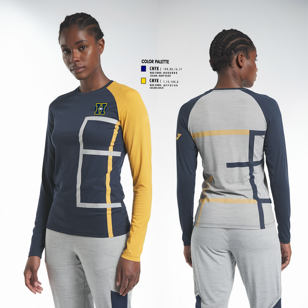 Long Sleeve Performance Shirt, Hartland Varsity Gymnastics, Spirit Store, Teamtime, Team time, sublimation, custom sports apparel, team uniforms, spirit wear, spiritwear, sports uniforms, custom shirts, team store, custom team store, fundraiser sports, apparel fundraiser