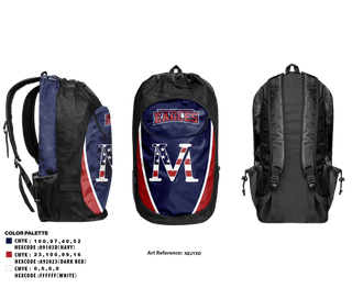 Gear Bag, Veterans Memorial Eagles, Baseball, Teamtime, Team time, sublimation, custom sports apparel, team uniforms, spirit wear, spiritwear, sports uniforms, custom shirts, team store, custom team store, fundraiser sports, apparel fundraiser