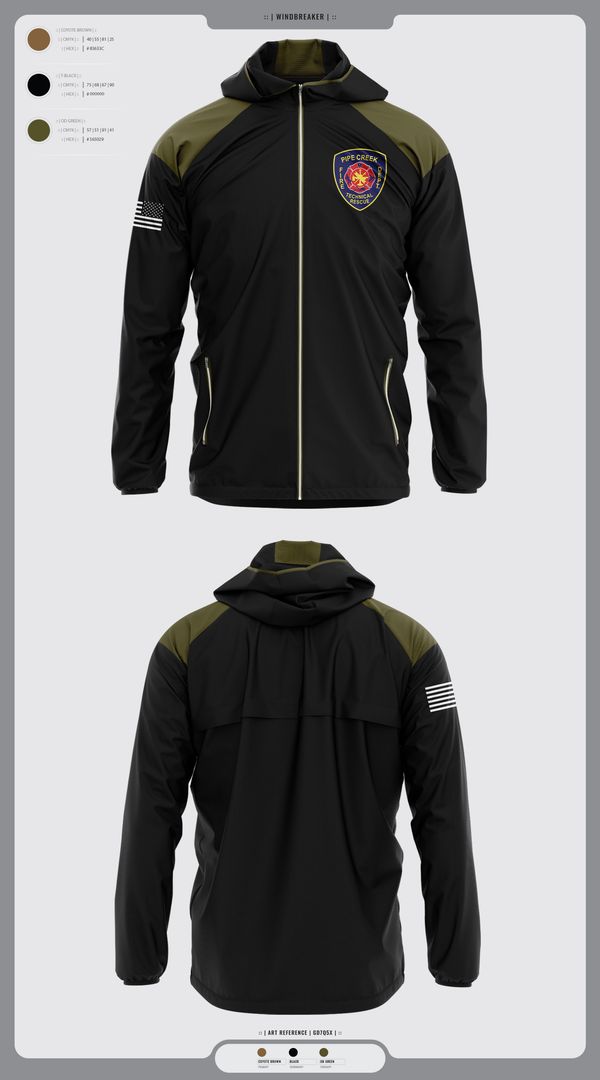 Windbreaker, PCFD, , Teamtime, Team time, sublimation, custom sports apparel, team uniforms, spirit wear, spiritwear, sports uniforms, custom shirts, team store, custom team store, fundraiser sports, apparel fundraiser