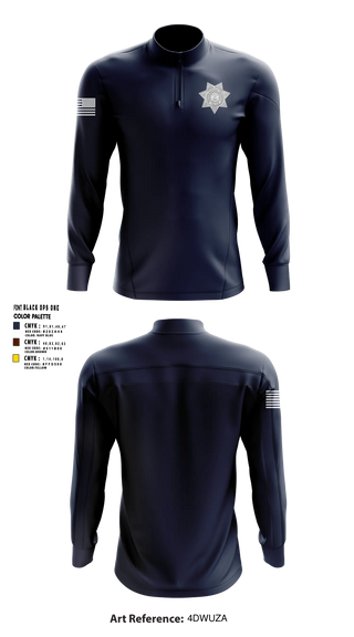Quarter Zip Jacket, Western Michigan University Public Safety, Police, Teamtime, Team time, sublimation, custom sports apparel, team uniforms, spirit wear, spiritwear, sports uniforms, custom shirts, team store, custom team store, fundraiser sports, apparel fundraiser