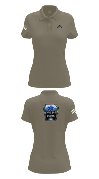 Union Medical Services 64741548 Women's Short Sleeve Performance Polo  - 75