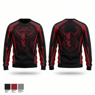 Crew Neck Sweatshirt, Eastbay Warriors 12U, , Teamtime, Team time, sublimation, custom sports apparel, team uniforms, spirit wear, spiritwear, sports uniforms, custom shirts, team store, custom team store, fundraiser sports, apparel fundraiser