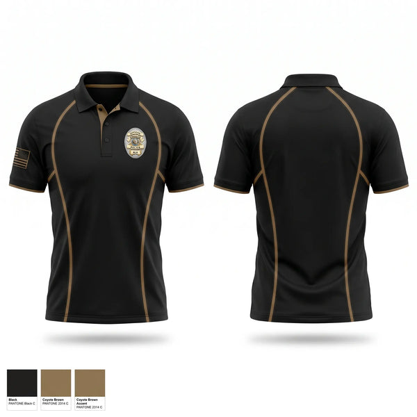 Short Sleeve Performance Polo, Coosada Police Department, Police, Teamtime, Team time, sublimation, custom sports apparel, team uniforms, spirit wear, spiritwear, sports uniforms, custom shirts, team store, custom team store, fundraiser sports, apparel fundraiser