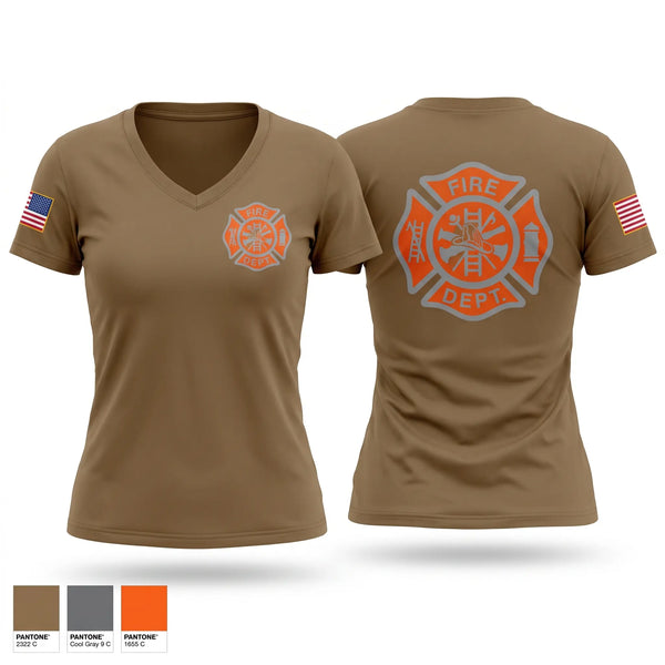 Womens Short Sleeve Vneck Shirt, Concord green fire department, Fire Department, Teamtime, Team time, sublimation, custom sports apparel, team uniforms, spirit wear, spiritwear, sports uniforms, custom shirts, team store, custom team store, fundraiser sports, apparel fundraiser