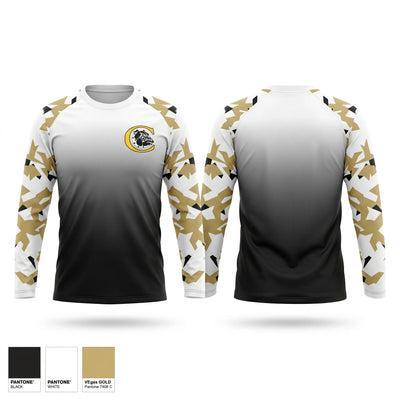 Cement High School Basketball Long Sleeve Performance Shirt 1