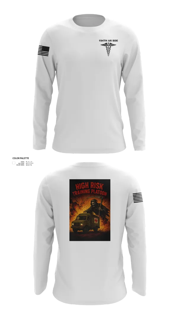 Long Sleeve Performance Shirt, 194th AR BDE HRT Medics, Army, Teamtime, Team time, sublimation, custom sports apparel, team uniforms, spirit wear, spiritwear, sports uniforms, custom shirts, team store, custom team store, fundraiser sports, apparel fundraiser