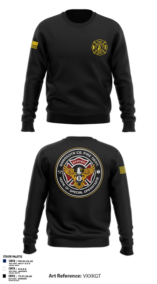 Crew Neck Sweatshirt, Sarasota County Fire Department, , Teamtime, Team time, sublimation, custom sports apparel, team uniforms, spirit wear, spiritwear, sports uniforms, custom shirts, team store, custom team store, fundraiser sports, apparel fundraiser