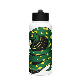 PYTHONS 34625926 Stainless Steel Water Bottle with a Straw Lid