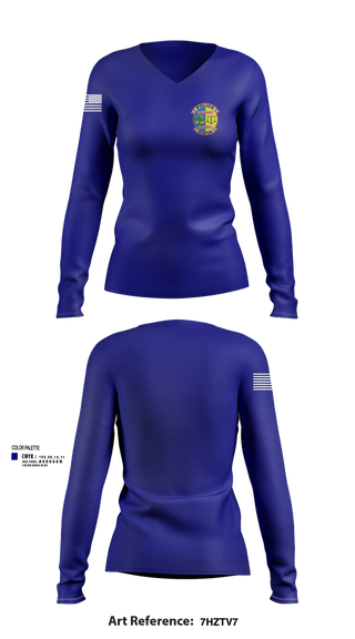 Womens Long Sleeve Vneck Shirt, Newton Police Department, Police, Teamtime, Team time, sublimation, custom sports apparel, team uniforms, spirit wear, spiritwear, sports uniforms, custom shirts, team store, custom team store, fundraiser sports, apparel fundraiser