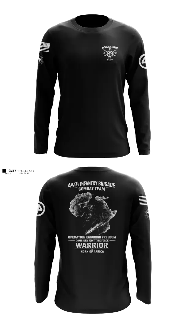 Long Sleeve Performance Shirt, 44th IBCT, Army, Teamtime, Team time, sublimation, custom sports apparel, team uniforms, spirit wear, spiritwear, sports uniforms, custom shirts, team store, custom team store, fundraiser sports, apparel fundraiser