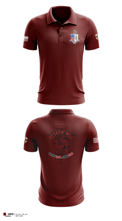 7236 Medical Support Unit 23700208 Short Sleeve Performance Polo - 1