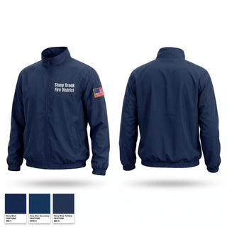 Windbreaker, Stony Brook Fire District, Fire Department, Teamtime, Team time, sublimation, custom sports apparel, team uniforms, spirit wear, spiritwear, sports uniforms, custom shirts, team store, custom team store, fundraiser sports, apparel fundraiser