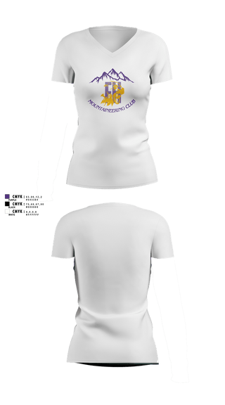 Womens Short Sleeve Vneck Shirt, FHHS Mountaineering Club, Women's Volleyball, Teamtime, Team time, sublimation, custom sports apparel, team uniforms, spirit wear, spiritwear, sports uniforms, custom shirts, team store, custom team store, fundraiser sports, apparel fundraiser