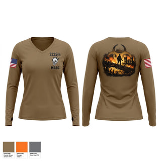 Womens Long Sleeve Vneck Shirt, 2225th MRBC, National Guard, Teamtime, Team time, sublimation, custom sports apparel, team uniforms, spirit wear, spiritwear, sports uniforms, custom shirts, team store, custom team store, fundraiser sports, apparel fundraiser