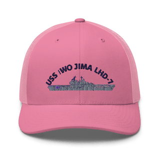 USS IWO JIMA LHD7 FRG Retro Trucker Hat | Yupoong 6606