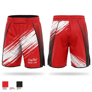 Fight Shorts, LongShot Martial Arts, , Teamtime, Team time, sublimation, custom sports apparel, team uniforms, spirit wear, spiritwear, sports uniforms, custom shirts, team store, custom team store, fundraiser sports, apparel fundraiser