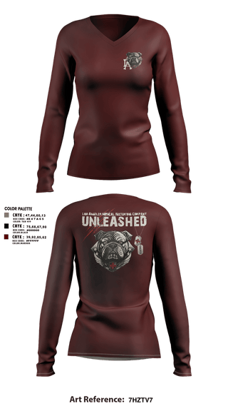 Womens Long Sleeve Vneck Shirt, LA Medical Recruiting Company, Army, Teamtime, Team time, sublimation, custom sports apparel, team uniforms, spirit wear, spiritwear, sports uniforms, custom shirts, team store, custom team store, fundraiser sports, apparel fundraiser