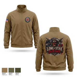 Windbreaker, Lone Star Outlaws, Army, Teamtime, Team time, sublimation, custom sports apparel, team uniforms, spirit wear, spiritwear, sports uniforms, custom shirts, team store, custom team store, fundraiser sports, apparel fundraiser