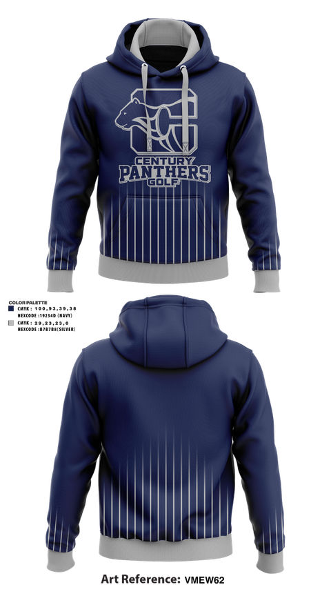 Hoodie, Century Panthers Golf, Golf, Teamtime, Team time, sublimation, custom sports apparel, team uniforms, spirit wear, spiritwear, sports uniforms, custom shirts, team store, custom team store, fundraiser sports, apparel fundraiser