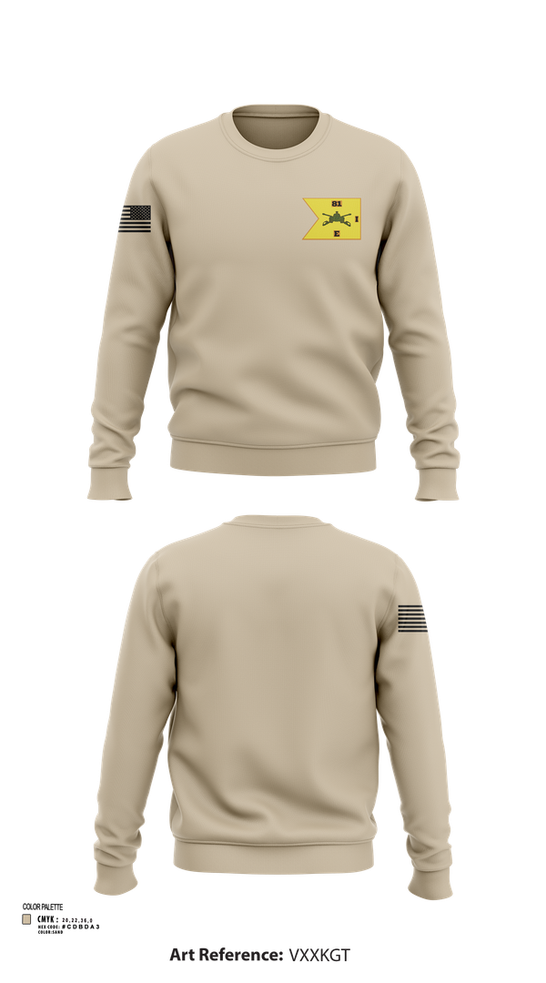 Crew Neck Sweatshirt, E1-81 AR BDE, , Teamtime, Team time, sublimation, custom sports apparel, team uniforms, spirit wear, spiritwear, sports uniforms, custom shirts, team store, custom team store, fundraiser sports, apparel fundraiser