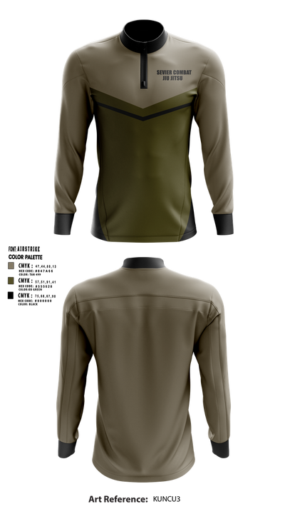 SEVIER COMBAT JIU JITSU 25333602 Quarter Zip Jacket - 1