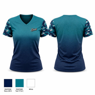 Womens Short Sleeve Vneck Shirt, Stars, Softball, Teamtime, Team time, sublimation, custom sports apparel, team uniforms, spirit wear, spiritwear, sports uniforms, custom shirts, team store, custom team store, fundraiser sports, apparel fundraiser