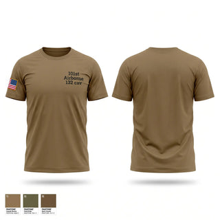 Old School Cotton Feel Shirt, 101st Airborne 1/32 cav, Army, Teamtime, Team time, sublimation, custom sports apparel, team uniforms, spirit wear, spiritwear, sports uniforms, custom shirts, team store, custom team store, fundraiser sports, apparel fundraiser