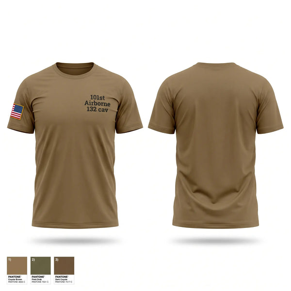 Old School Cotton Feel Shirt, 101st Airborne 1/32 cav, Army, Teamtime, Team time, sublimation, custom sports apparel, team uniforms, spirit wear, spiritwear, sports uniforms, custom shirts, team store, custom team store, fundraiser sports, apparel fundraiser